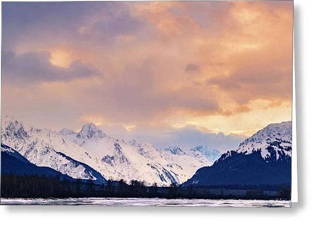Snowcapped Mountain Greeting Cards