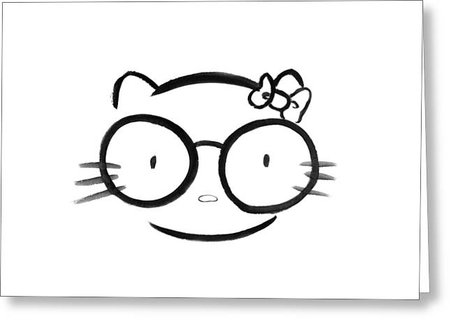 Cute Hello Kitty Cat Drawing by Botolsaos - Fine Art America