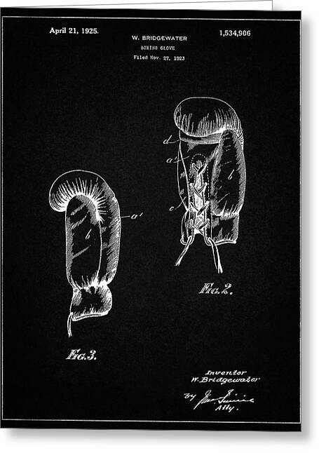 Boxing Glove Patent Greeting Cards