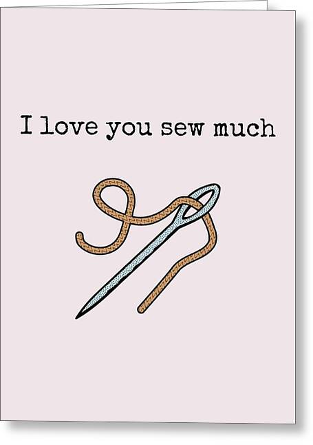 Sewing Needle Greeting Cards