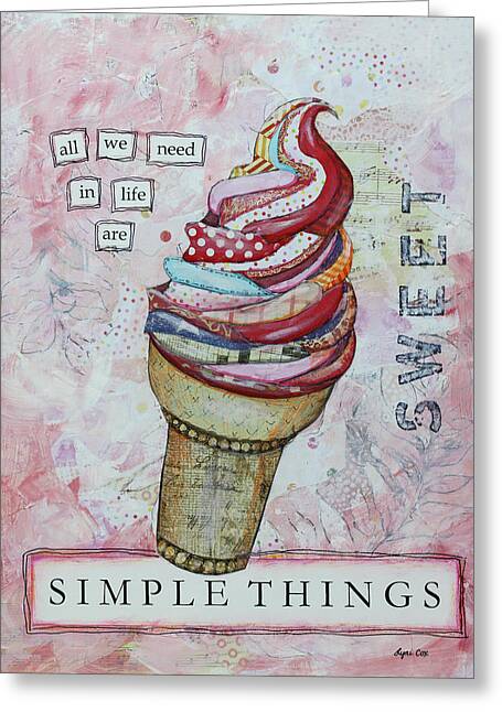 Simple Life Mixed Media Greeting Cards