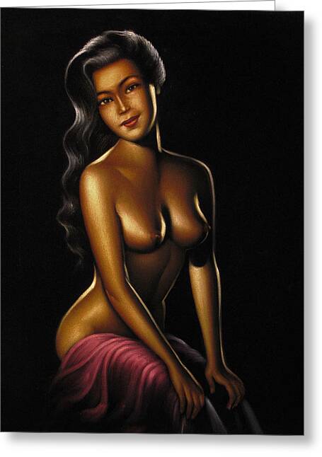 455px x 646px - Vintage Nude Women Greeting Cards - Fine Art America