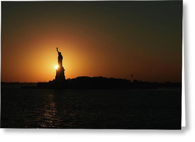 Staten Island Ferry In New York Greeting Cards