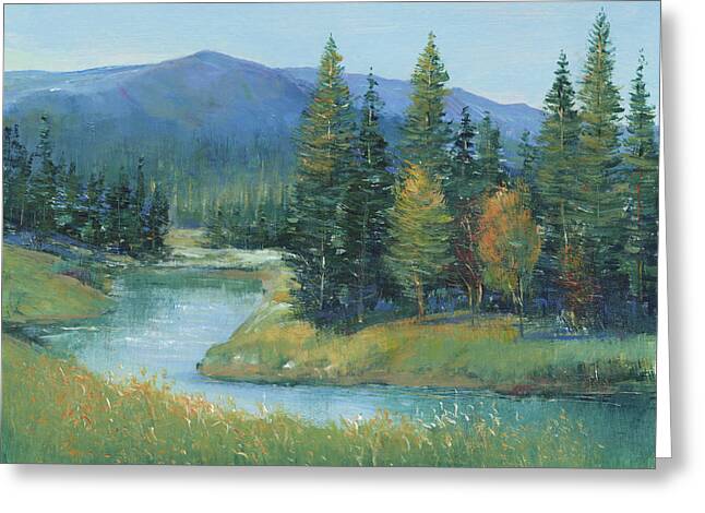 Trout Stream Landscape Greeting Cards