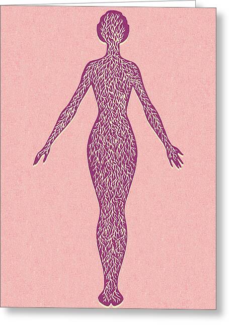 Well Figure Drawings Greeting Cards
