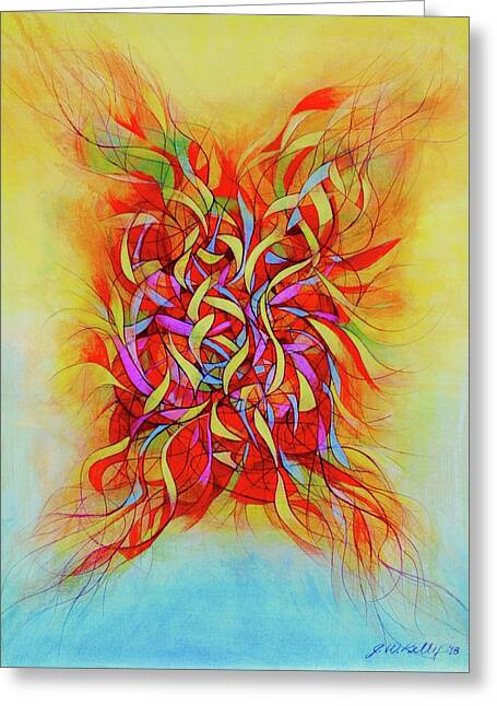 J-wildfire Fractal Greeting Cards