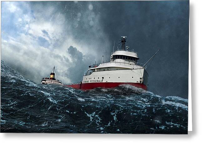 Freighter Greeting Cards