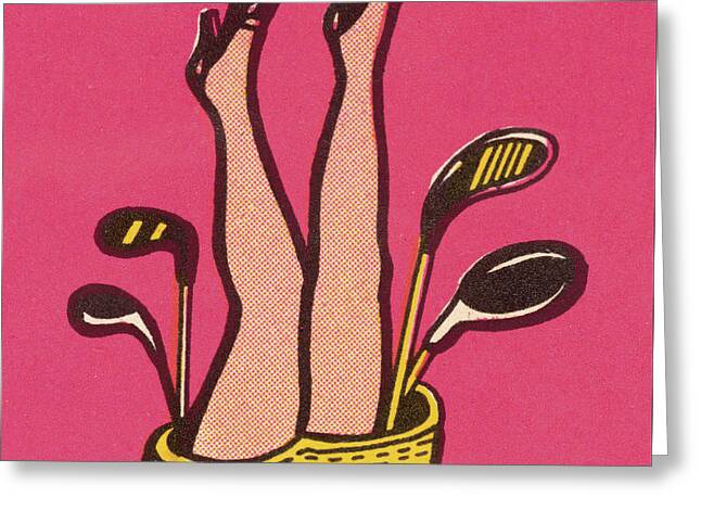High Heels In Color Greeting Cards