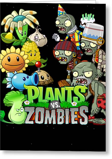 Plants vs Zombies Zombie Greeting Card by Thompson Murphy