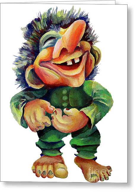 Creepy happy troll face Greeting Card for Sale by OHatef