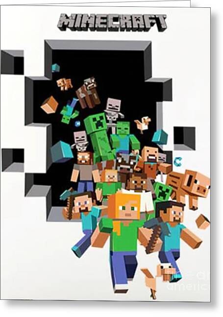 Meincraft Minecraft Dast Gut Greeting Card for Sale by BetterDaze