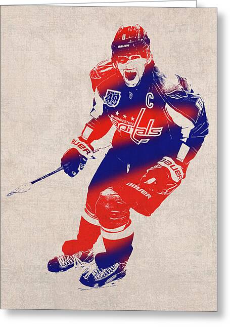 Funny alex Ovechkin 8 Washington Capitals ice hockey player poster