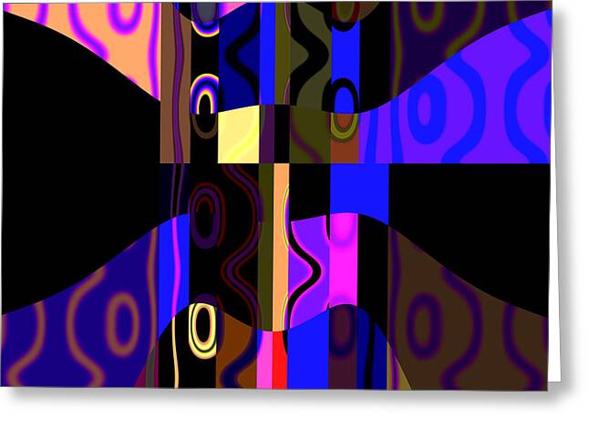 Abstract Colorful Algorithmic Digital Contemporary Greeting Cards