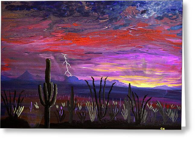Crepuscular Rays Paintings Greeting Cards