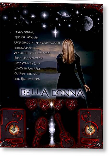 Bella Donna Digital Art Greeting Cards