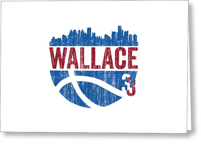 Ben Wallace Detroit Pistons Number 3 Retro Vintage Jersey Closeup Graphic  Design by Design Turnpike