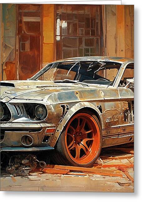 Tableau déco Voiture Ford Mustang Shelby Pop Art