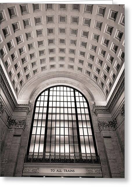 Chicago Union Station Coffered Barrel Vault Ceiling Photograph By
