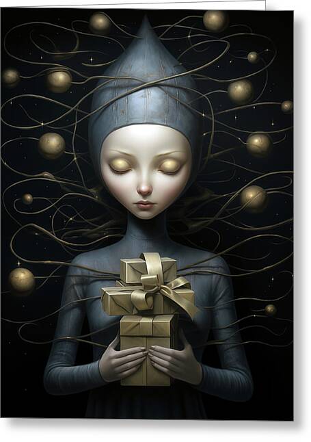 Surreal Portrait Greeting Cards