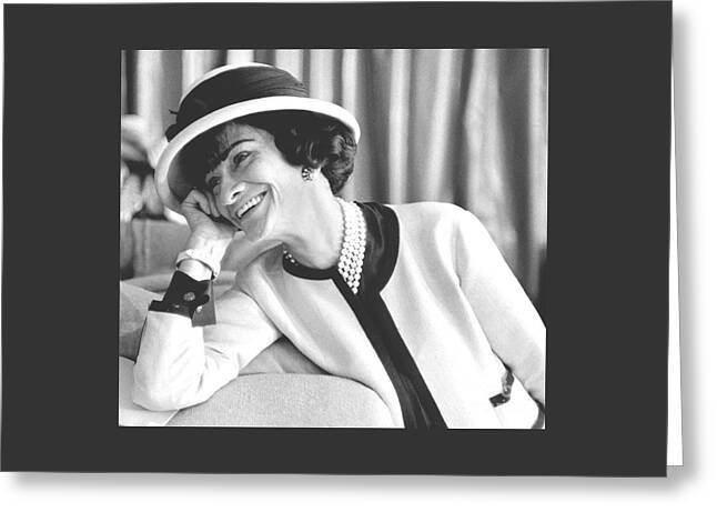 Coco Chanel wearing her Signature Suit- Bath Towel