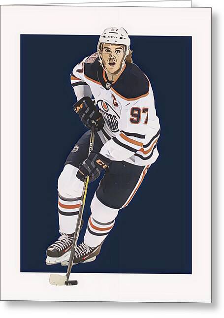 Connor McDavid for Edmonton Oilers fans 02 Greeting Card by Kha