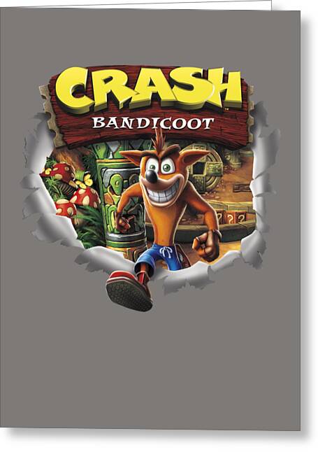 Crash Bandicoot Card | Crash Bandicoot Birthday Card | Playstation Game |  Computer Game | Gaming Cards | PS4 | Funny Cards | Video Game Art