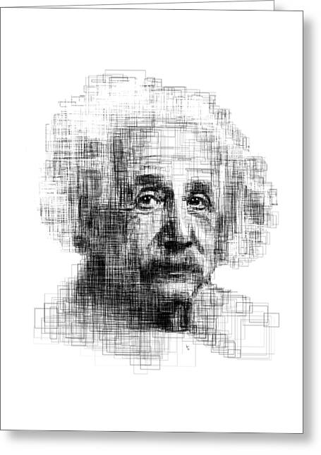 ALBERT EINSTEIN Genius mid-1920s Engraving Art PORTRAIT MODERN POSTCARD 