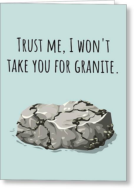 Granite Digital Art Greeting Cards