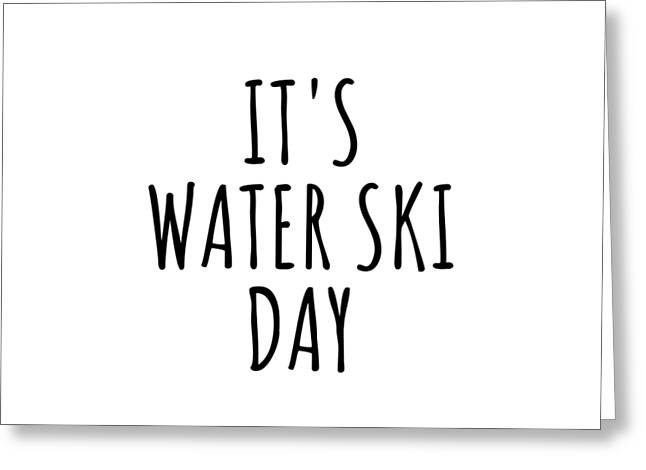 Water Ski Greeting Cards