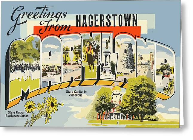 Hagerstown Digital Art Greeting Cards