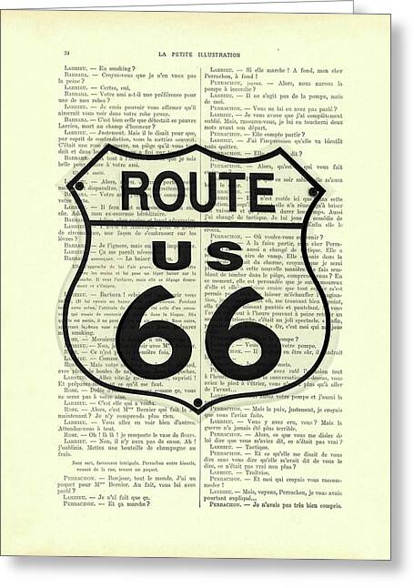 Us Route 66 Greeting Cards