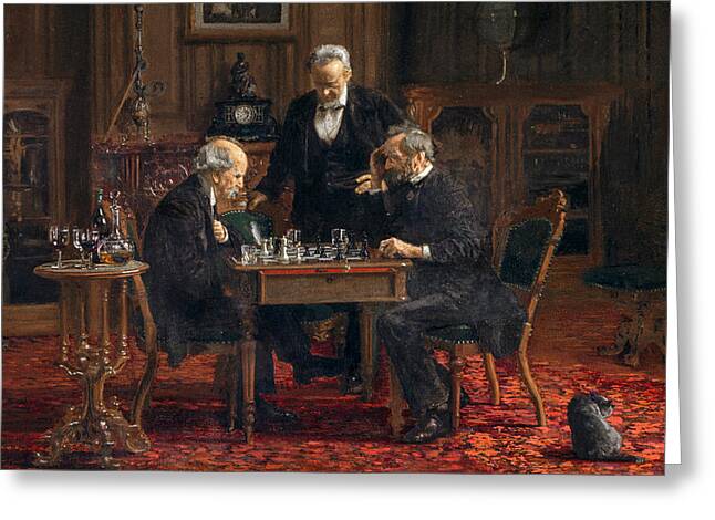 Chess Tournaments Paintings Greeting Cards