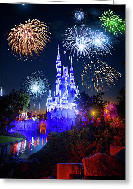Ringing in the New Year at Disney Hand Towel by Mark Andrew Thomas - Mark  Andrew Thomas - Artist Website