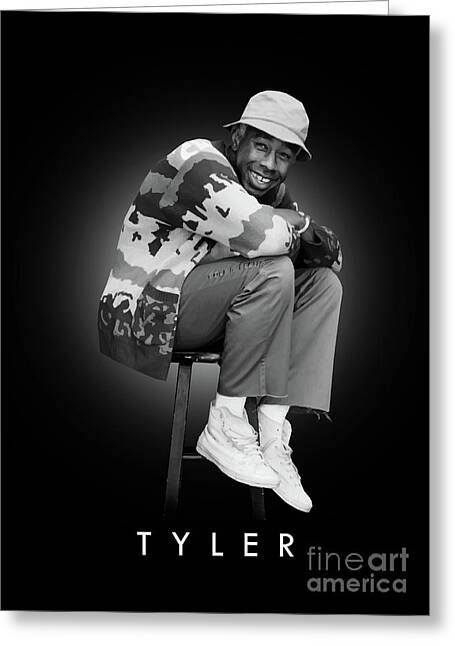 Tyler, the creator flat illustration Greeting Card by Random
