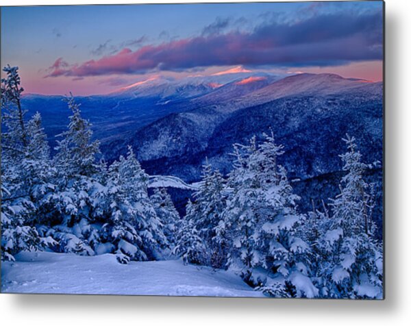 Mount Washington Winter Scenic View Metal Print