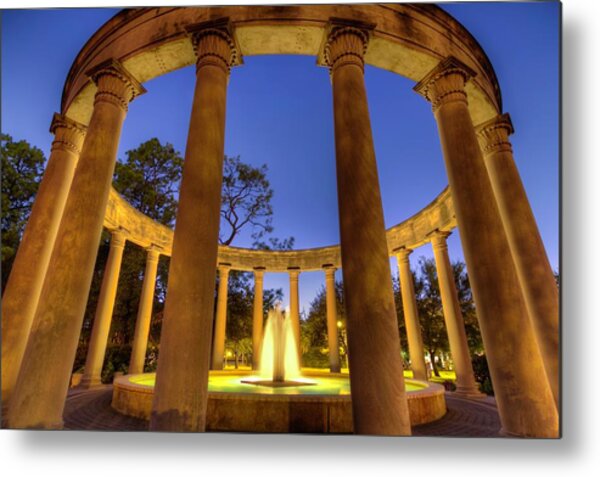  Photograph - Mecom Rockwell Colonnade and Fountain by Tim Stanley