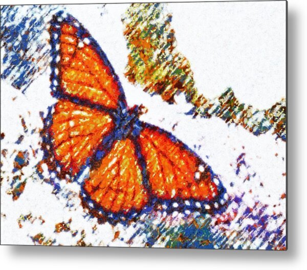  Digital Art - Textured Butterfly by Catherine Lott