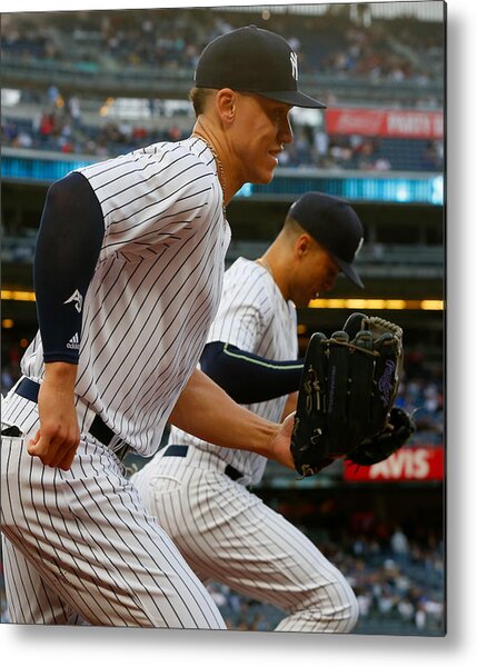 Aaron Judge And Giancarlo Stanton Metal Poster
