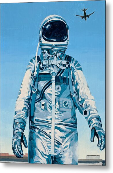 Under The Flight Path Metal Print