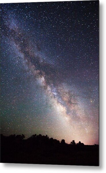 Milky Way On The Rocks Metal Print