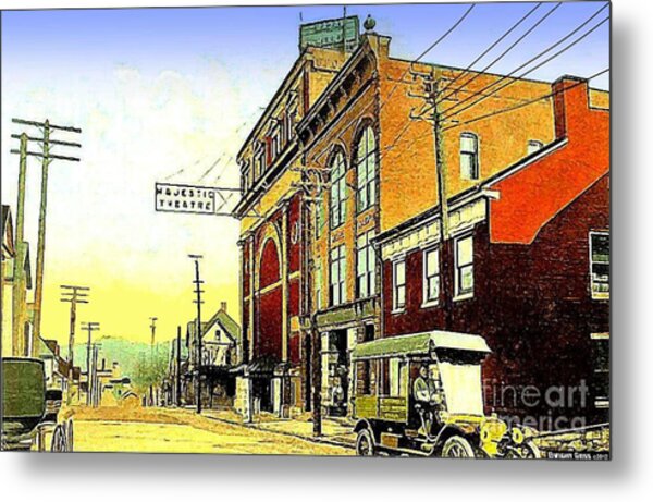 The Majestic Theatre In Butler Pa In 1910 Painting by Dwight Goss