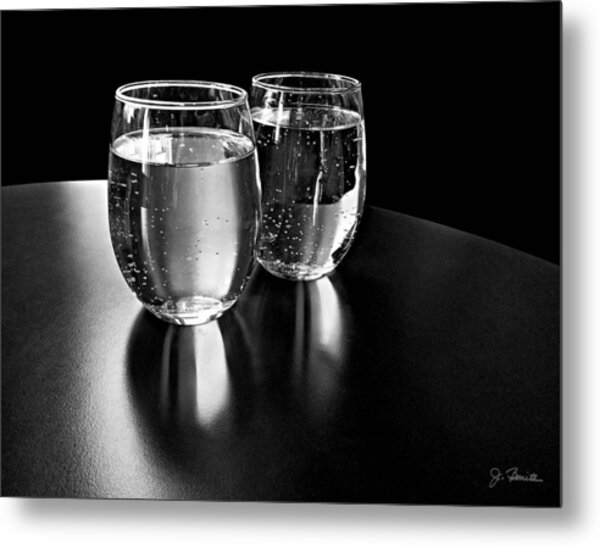 Water Glasses In Black And White Photograph By Joe Bonita