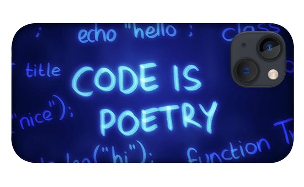 Code Is Poetry - iPhone Case alternative background by Matthias Zegveld
