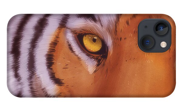 Eye of the Tiger - iPhone Case alternative background by Matthias Zegveld
