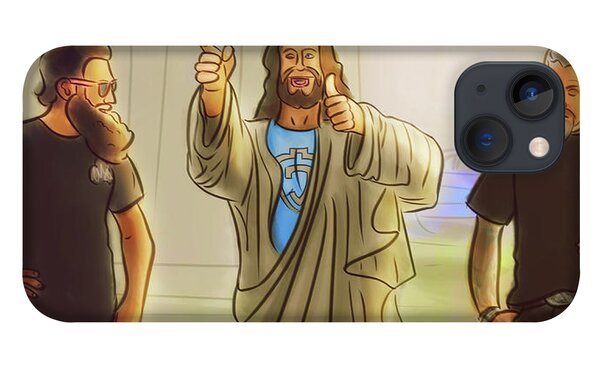 Jesus with the Gas Monkeys - iPhone Case by Matthias Zegveld