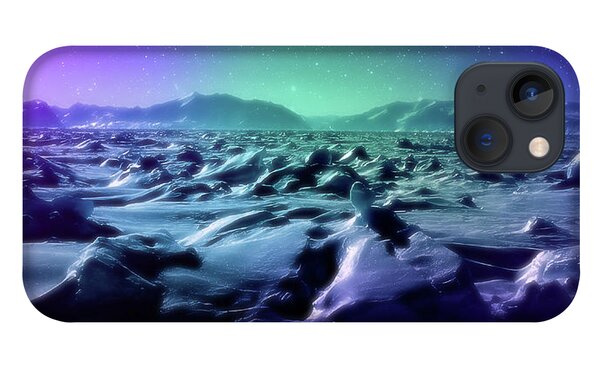 Mystic Icescape - iPhone Case alternative background by Matthias Zegveld