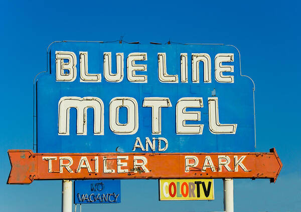 Blue Line Motel And Trailer Park Poster