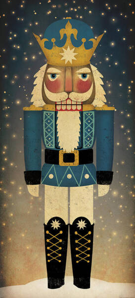 Regal Nutcracker Soldier Poster