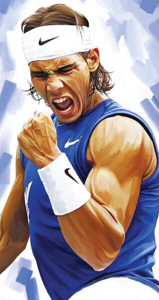 Rafael Nadal Silk Print Poster Seide Plakat 24inch x 36inch / 60cm x 90cm E325A9