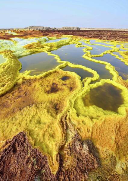 Surreal Landscape, Dallol, Dankil Poster by Dave Stamboulis Travel Photography